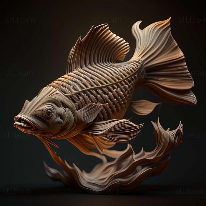 3D model Pecilia fish (STL)